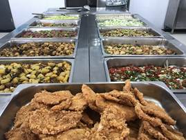 准备就绪的饭菜